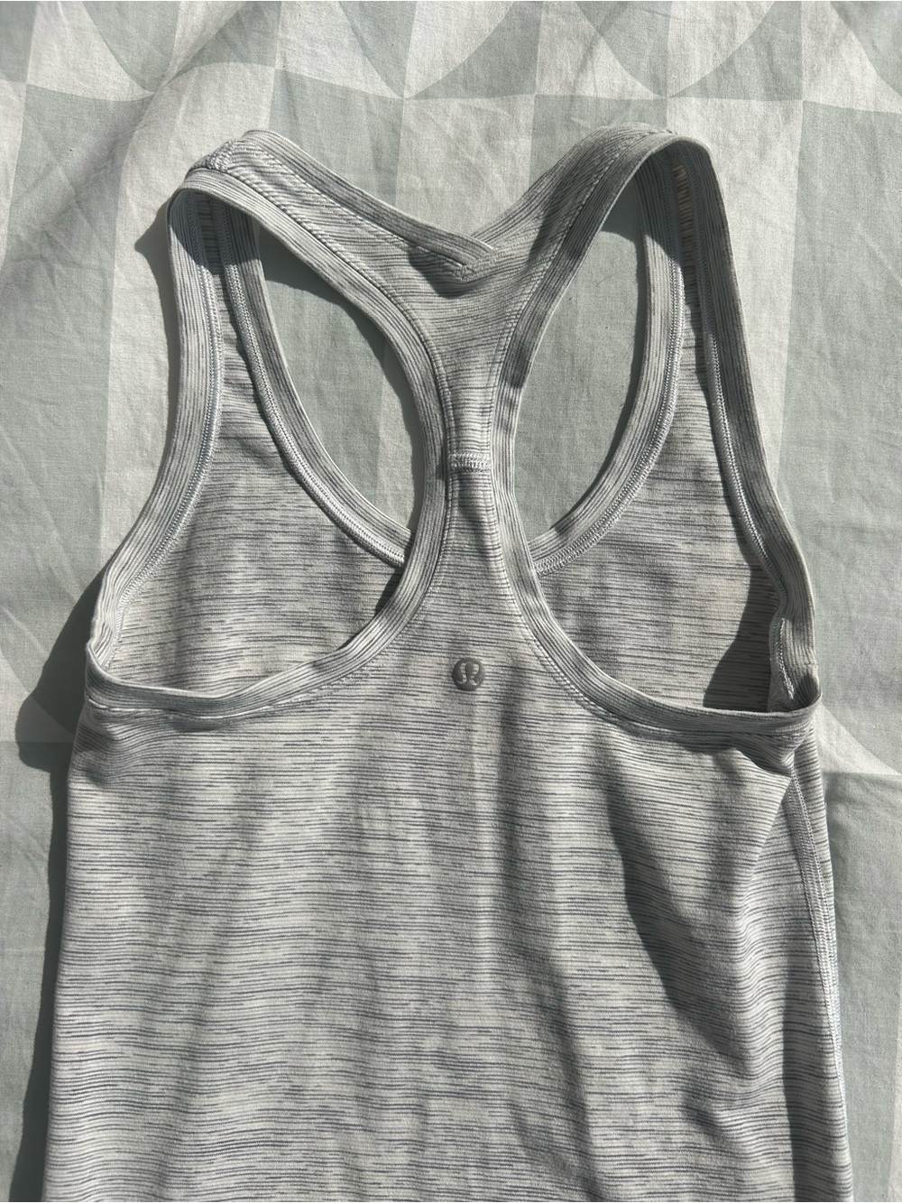 lululemon athletica Gray Space-Dye Racerback Tank Top